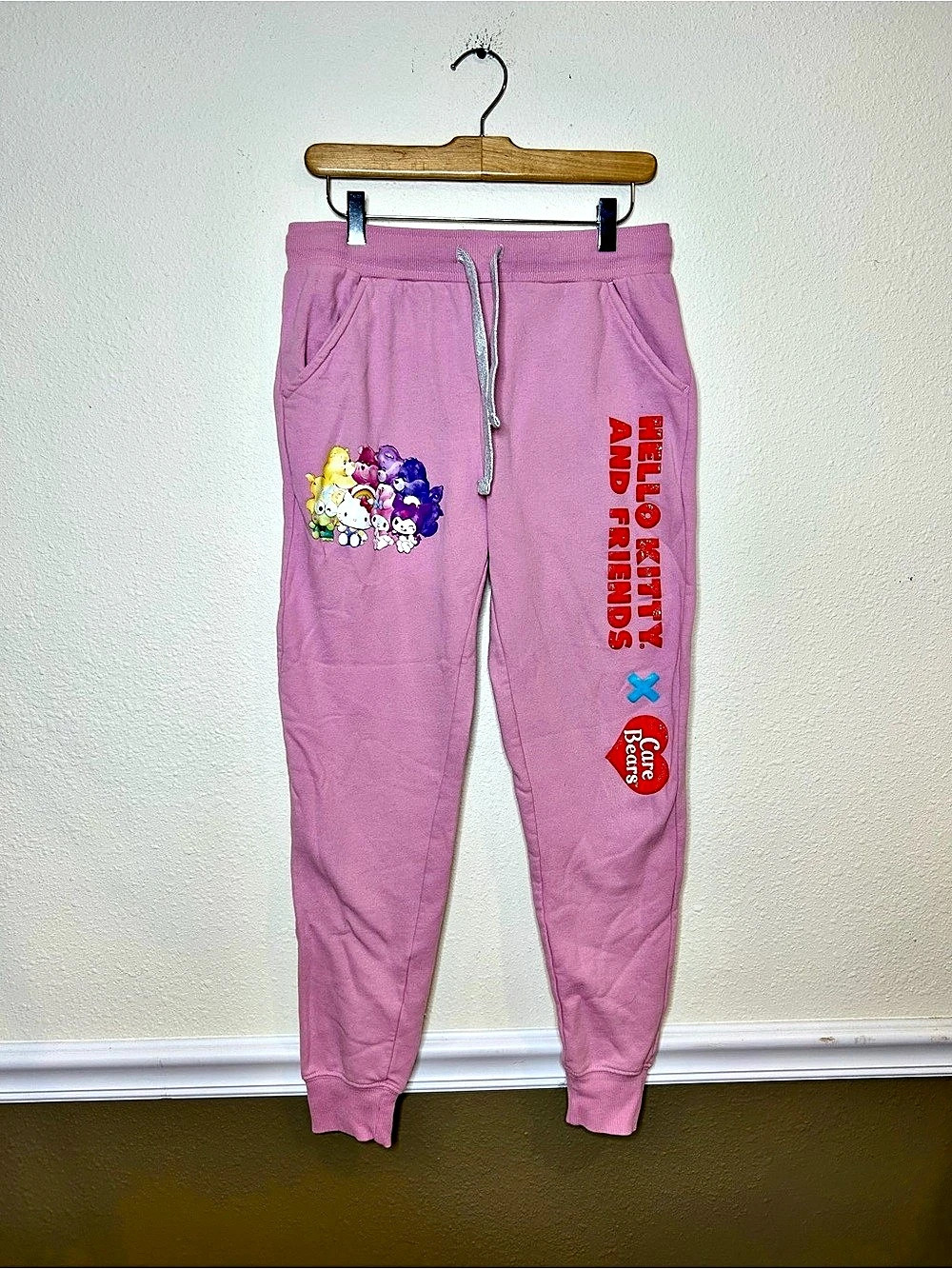 Sanrio Hello Kitty & Friends Care Bears Sweatpants Pink Sweatpants Size Medium